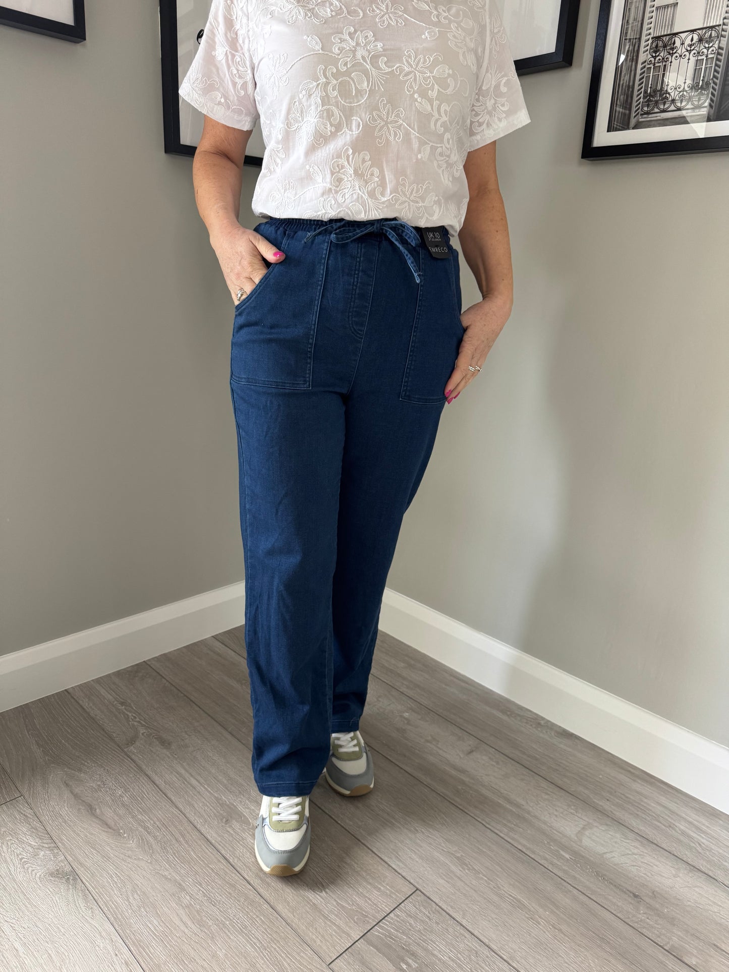 Emreco Elasticated Denim Trousers