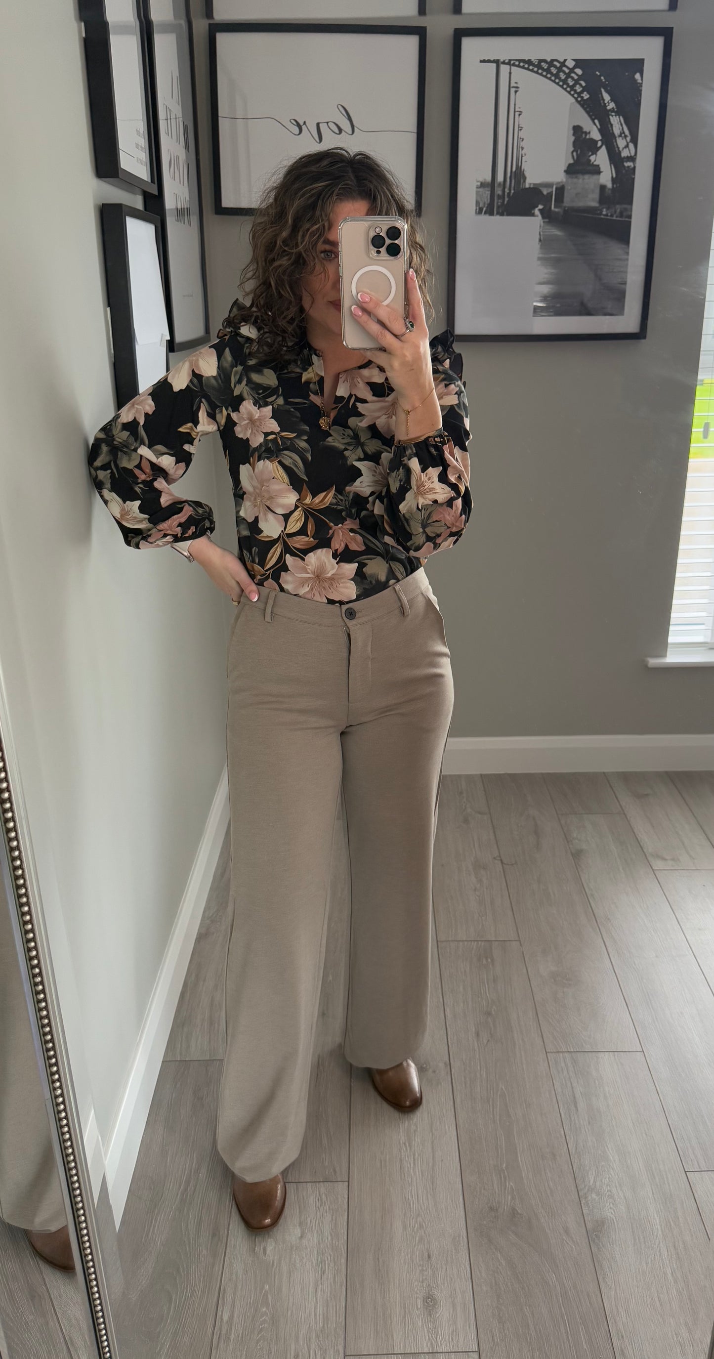 Freequent Beige Trouser