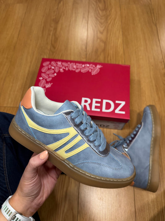 Redz Blue Metallic Trainer