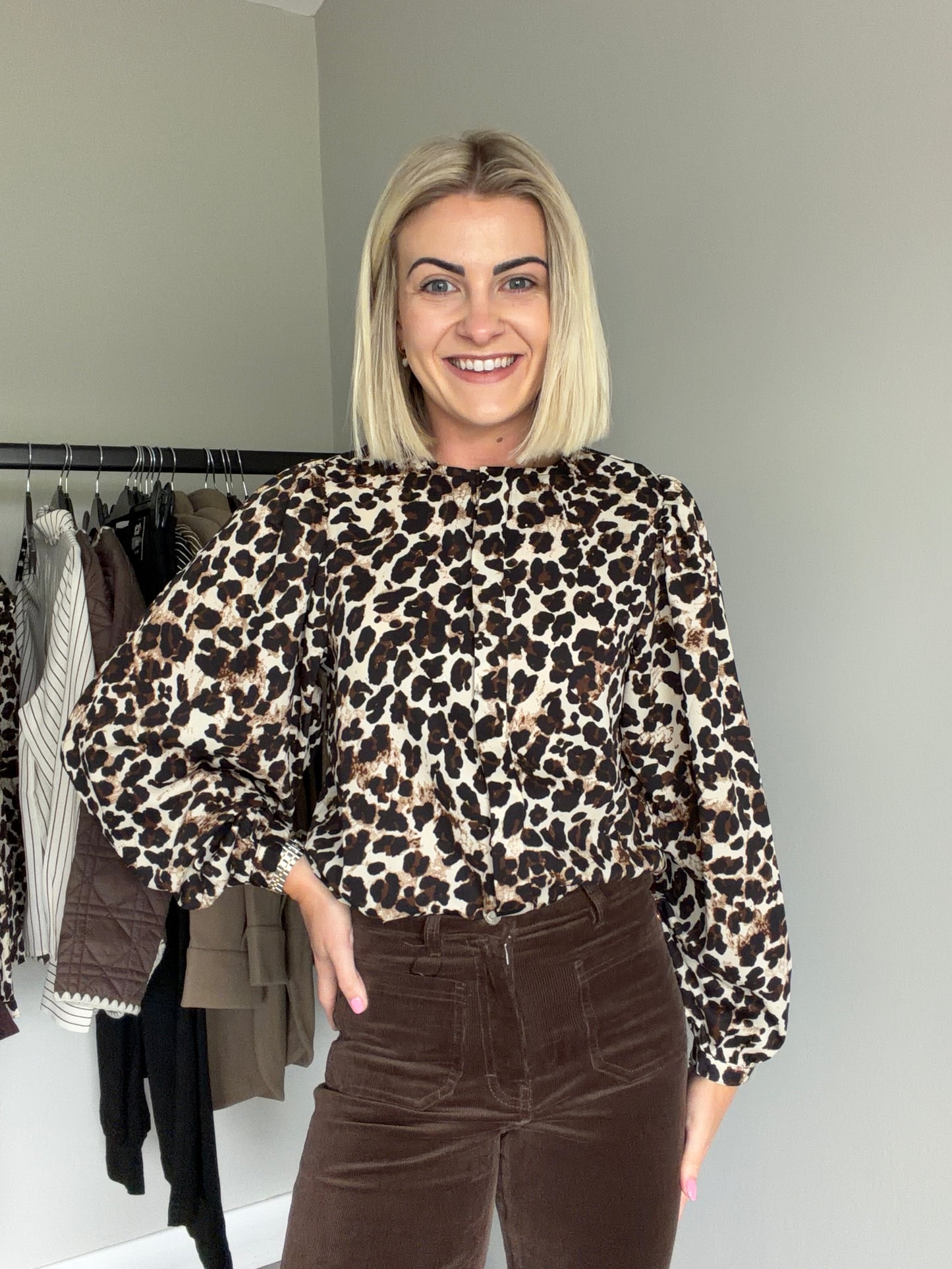 Rant & Rave Naomi Leopard Blouse