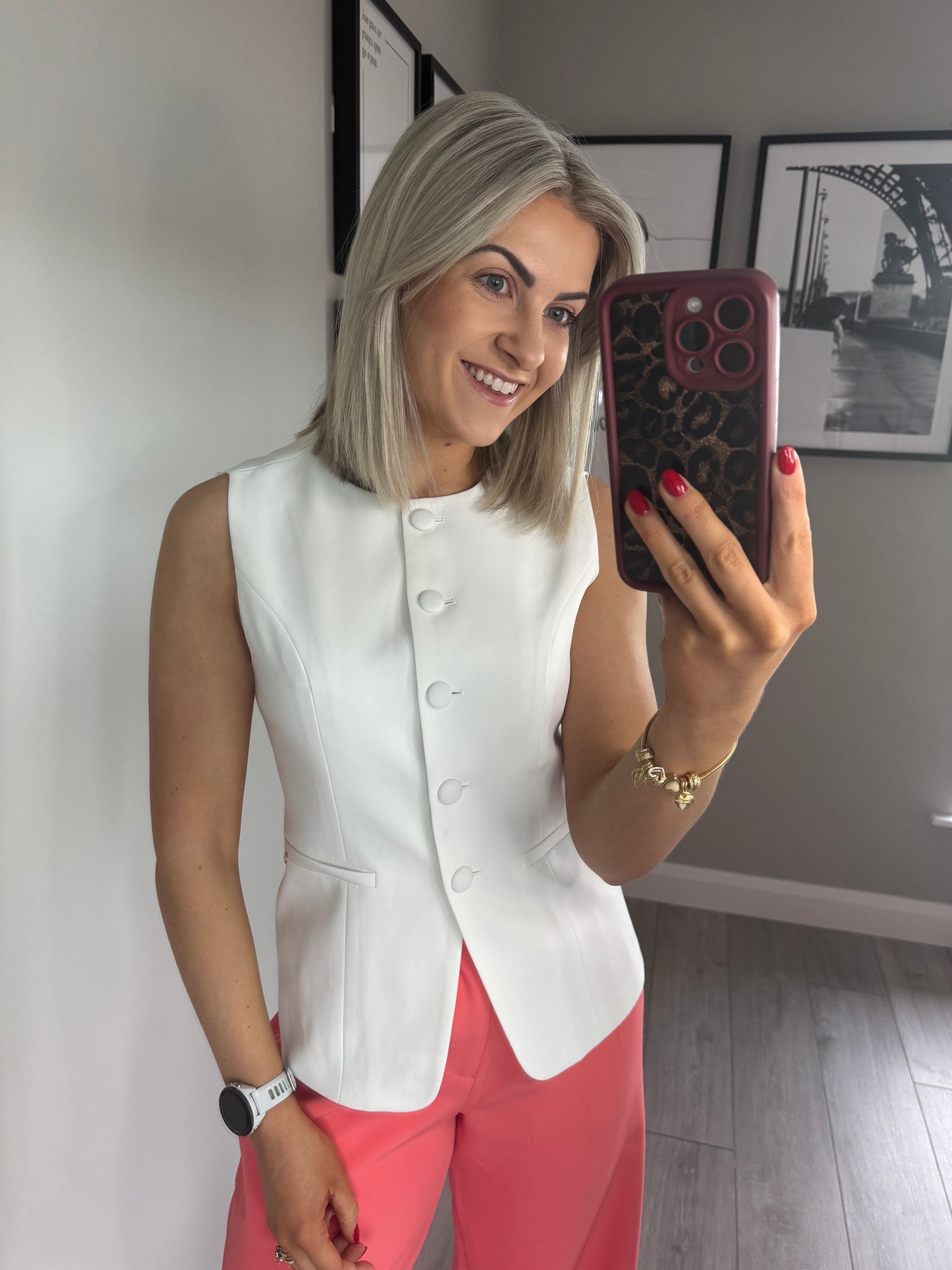 Rant & Rave Melody Off White Waistcoat