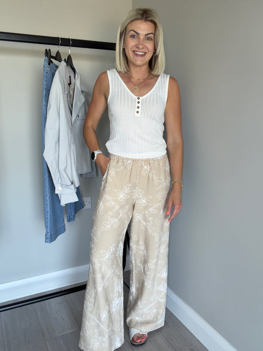 B.Young BYdaida Humus Flower Trousers