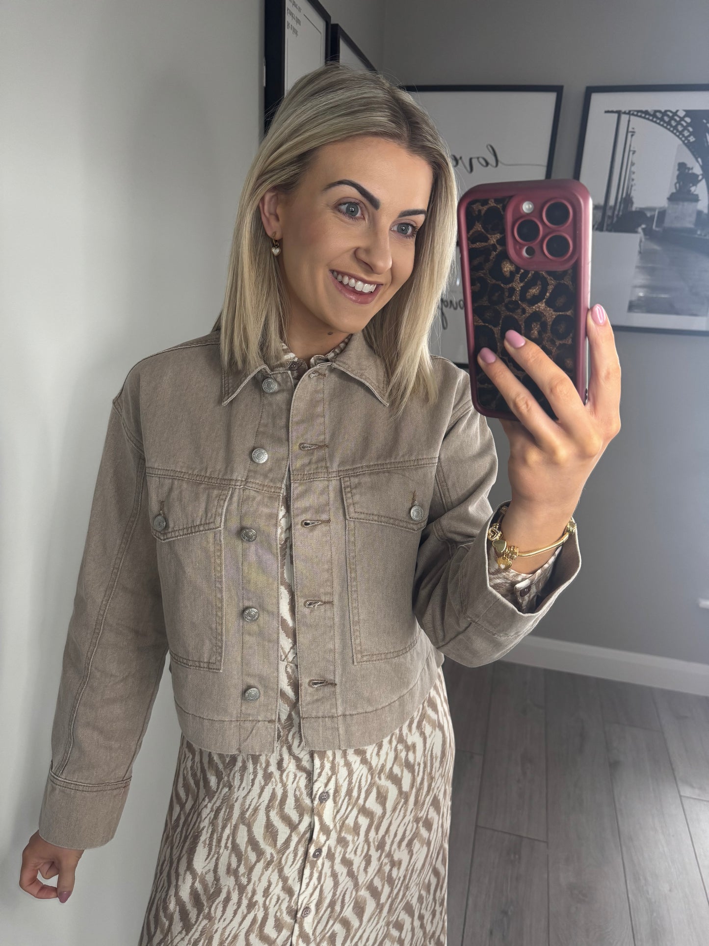 B.Young BYlupina Taupe Jacket