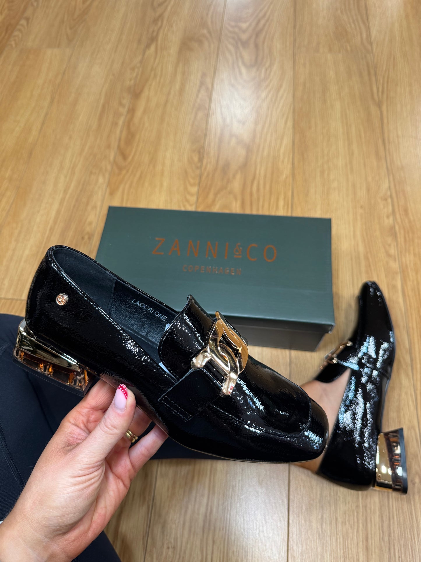 Zanni Laocai Ink Patent Loafer