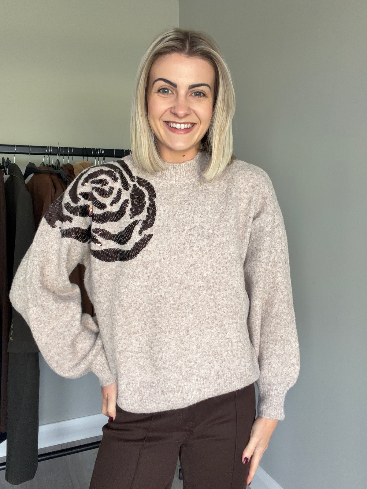Rant & Rave Sarah Light Brown Jumper