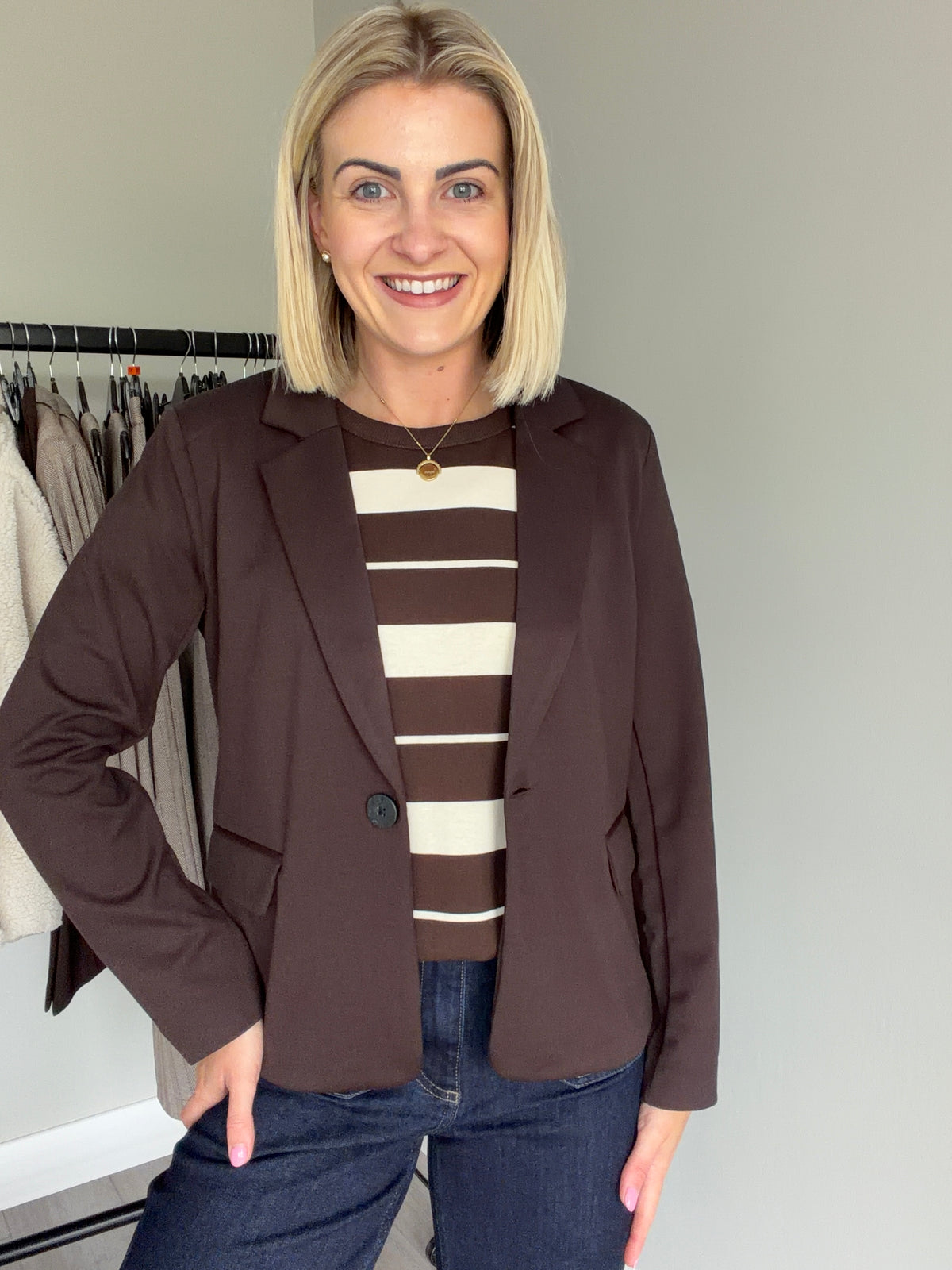Freequent Mole Jersey Blazer