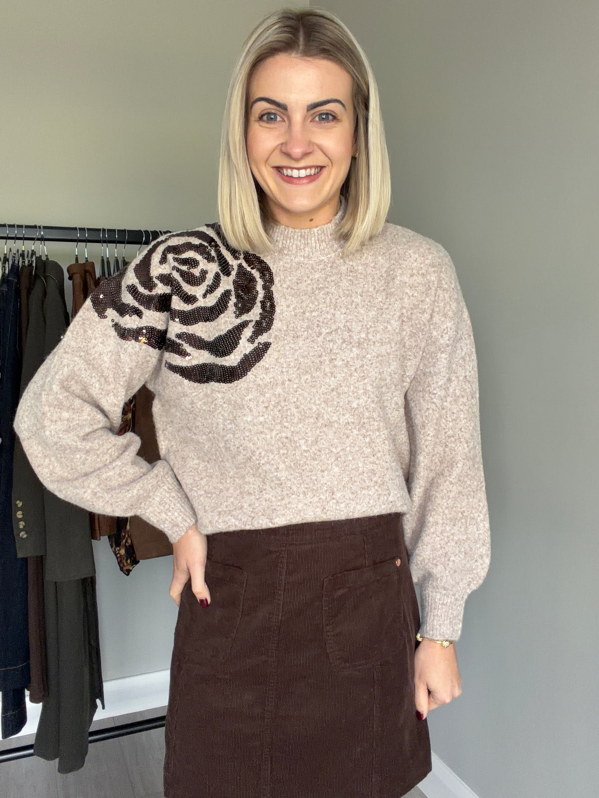 Rant & Rave Sarah Light Brown Jumper