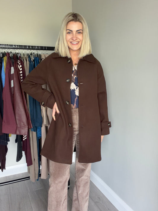Rant & Rave Georgia Chocolate Brown Coat