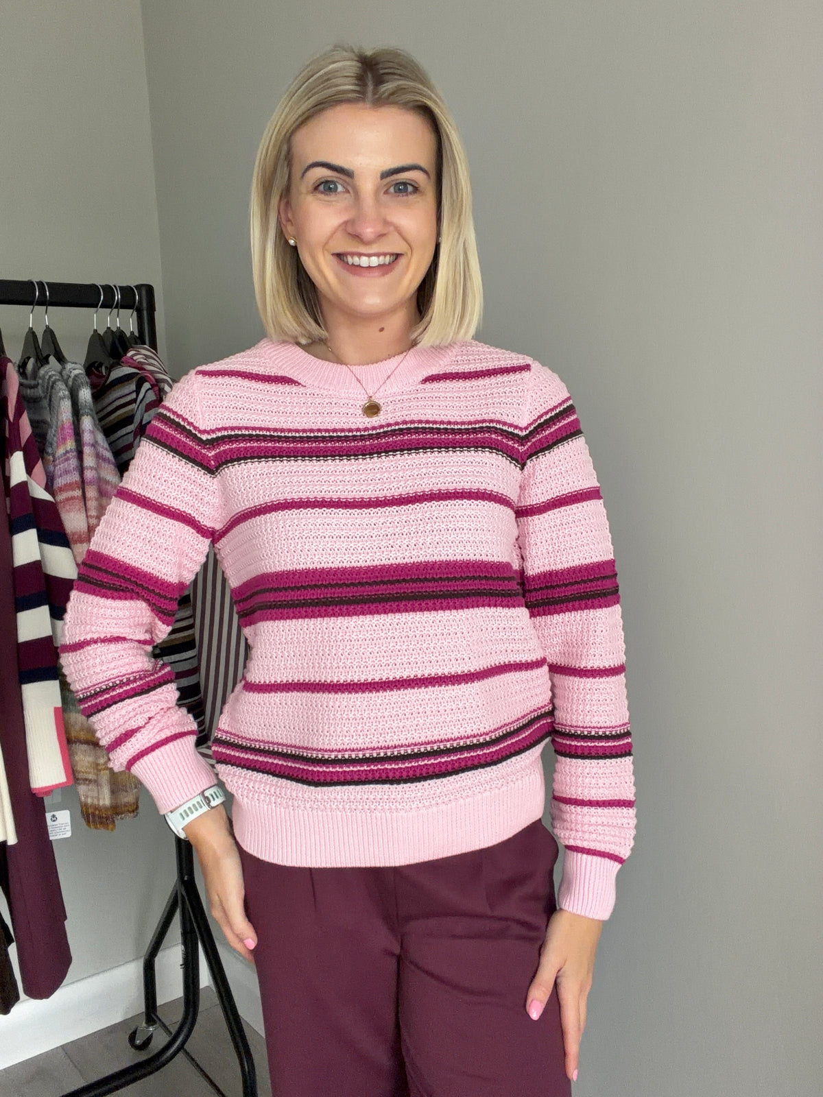 B.Young BYmagio Orchid Stripe Jumper