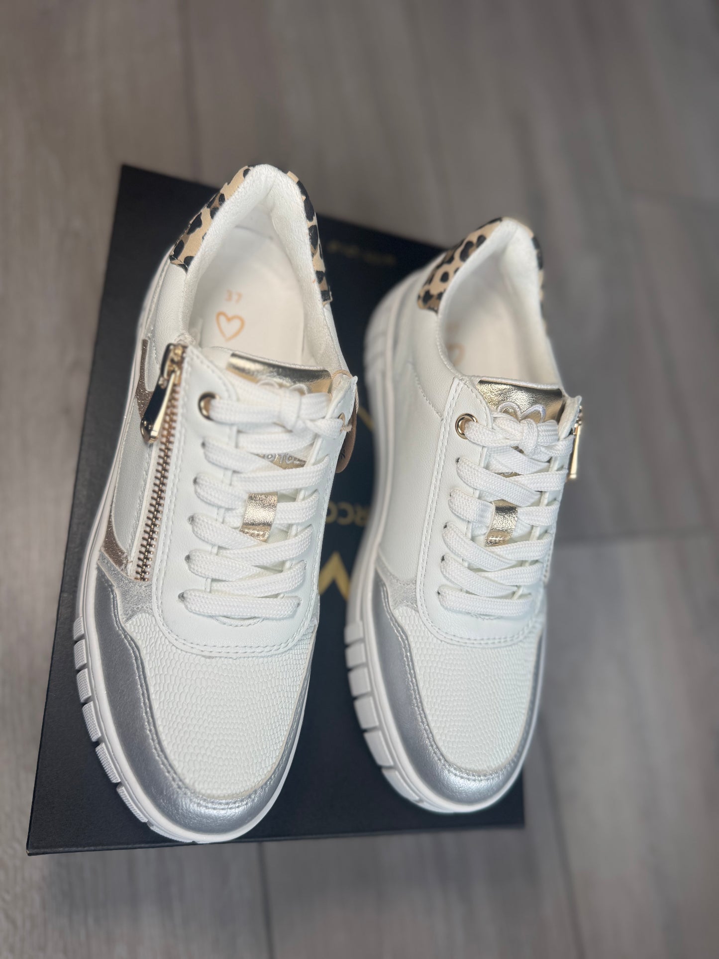 Marco Tozzi White Multi Trainer