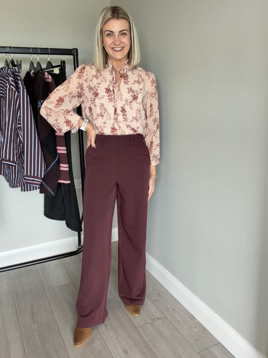 Kaffe KAvalley Fudge Pull On Trousers