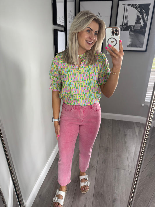 Rant & Rave Melanie Pink Mom Jean
