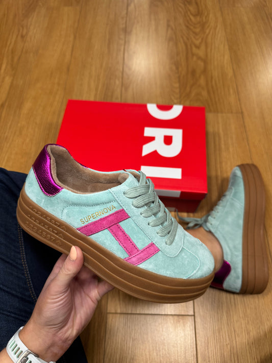 Drilleys Sixty Eight Sea Green Trainer