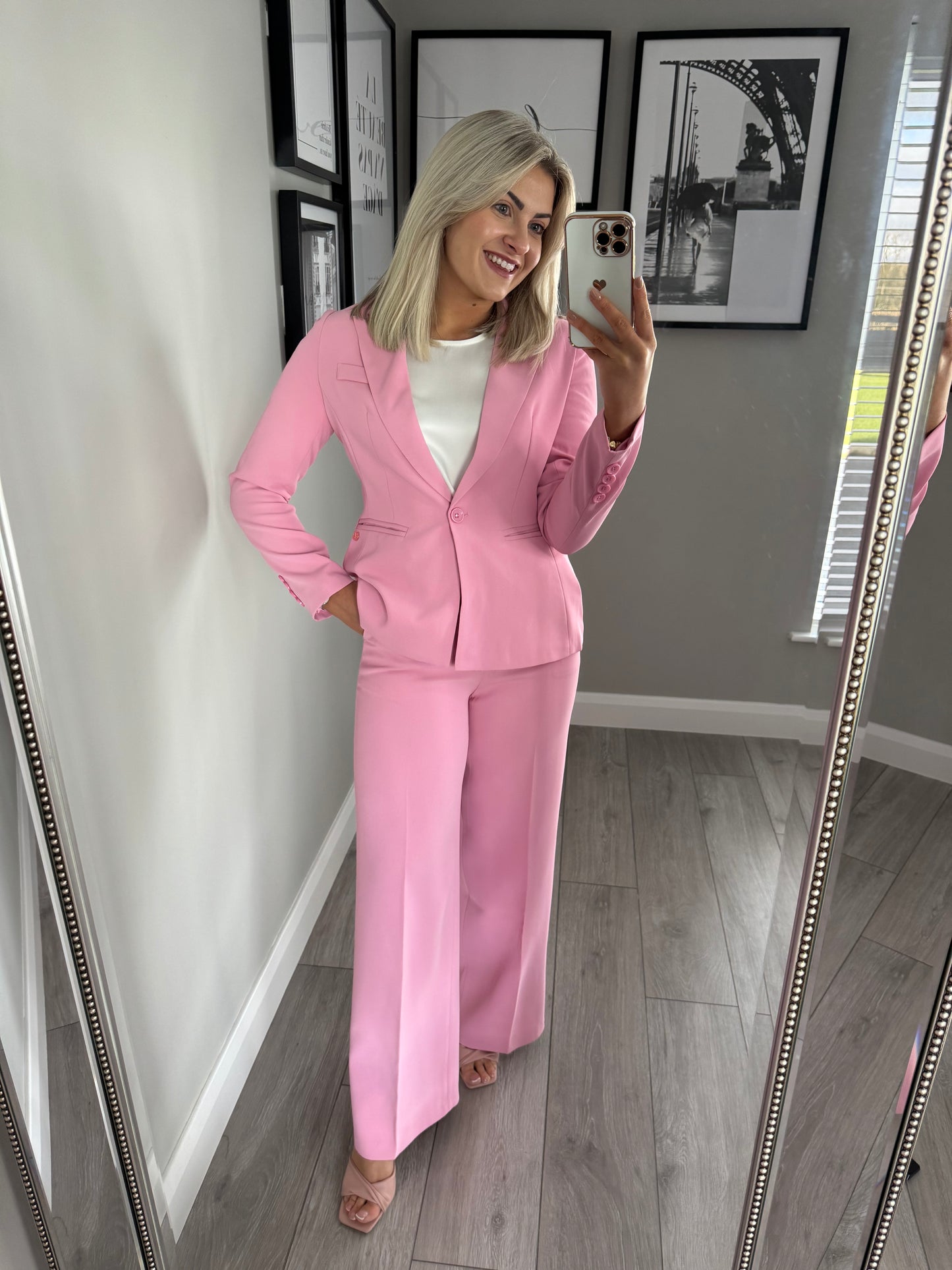 Rant & Rave Sia Pink Wide Trouser