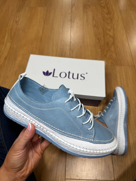 Lotus Rimini Blue Leather Lace Up