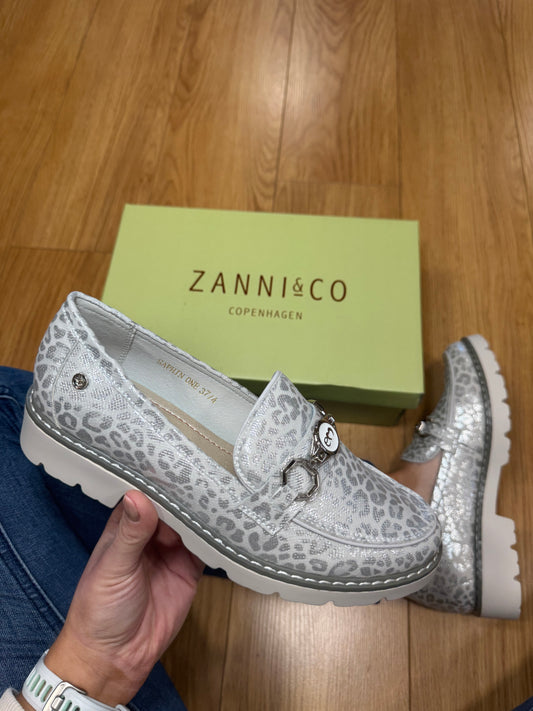 Zanni & Co Saphin Silvery Cheetah Loafer