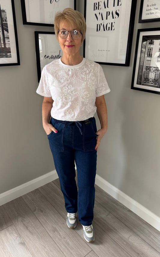 Emreco Elasticated Denim Trousers