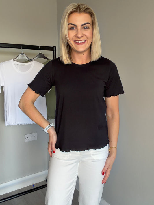 Black Frill Tee