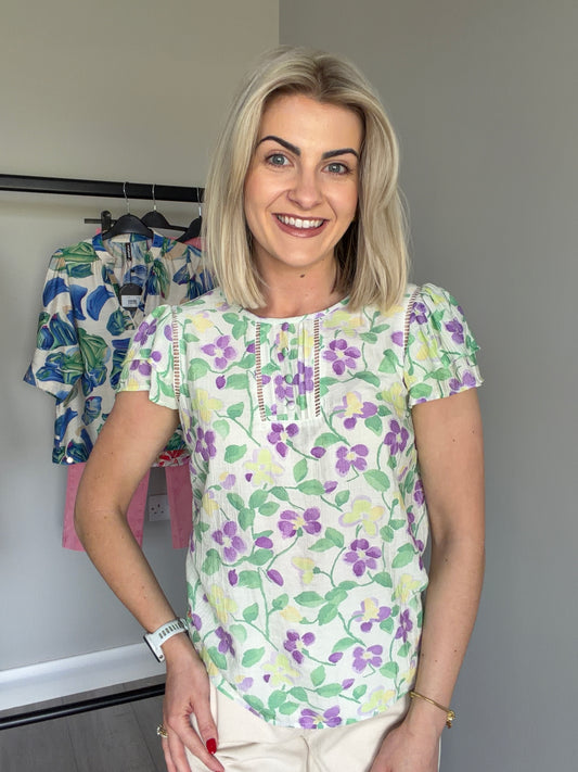 Rant & Rave Elna Cream Top