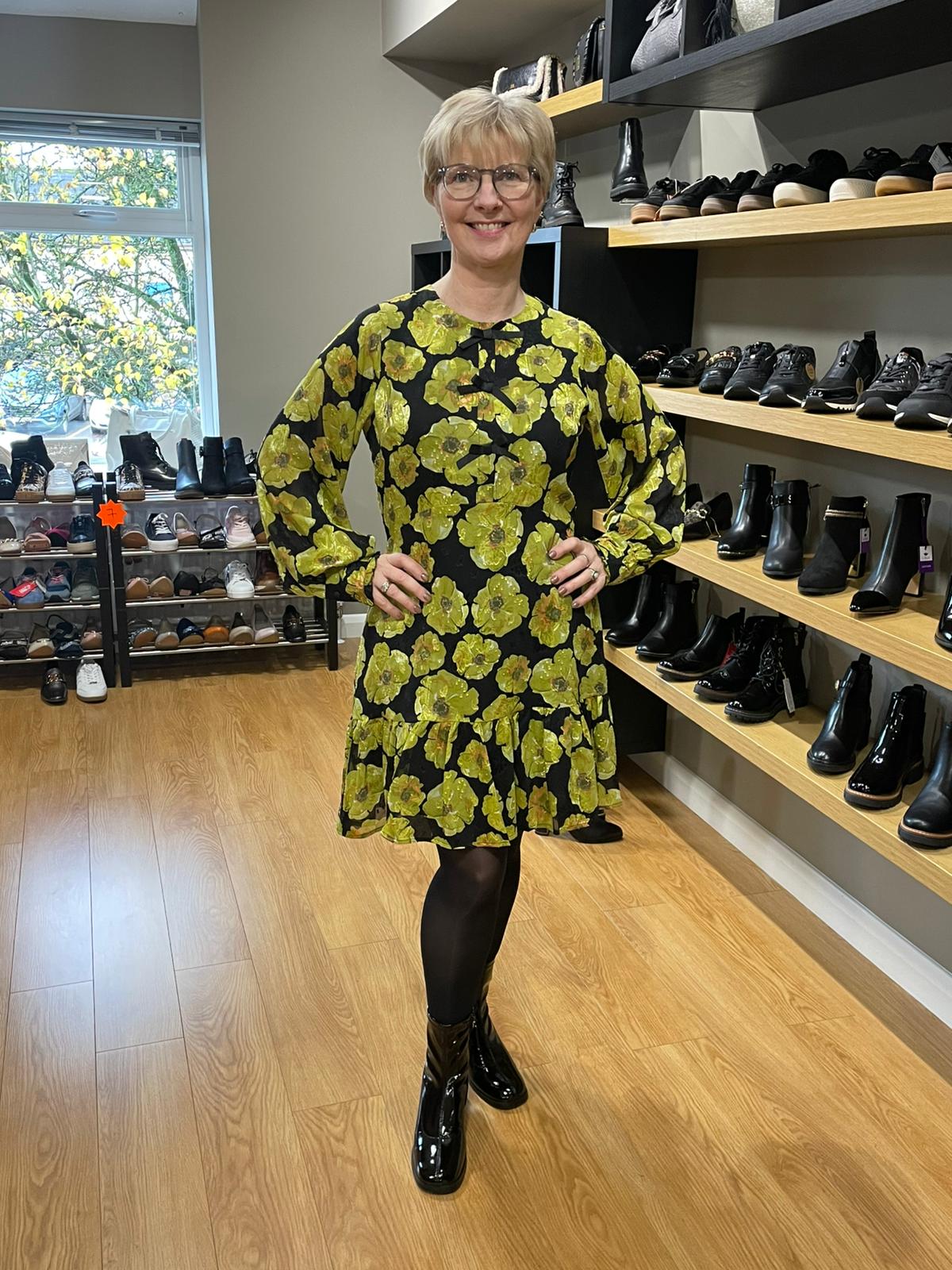 Rant & Rave Daina Lime Green Dress