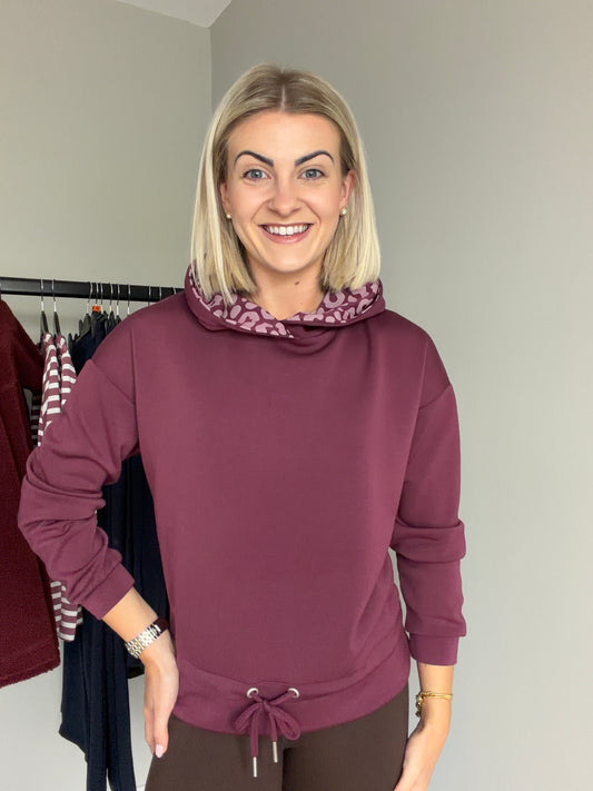 Purple Leopard Hoody
