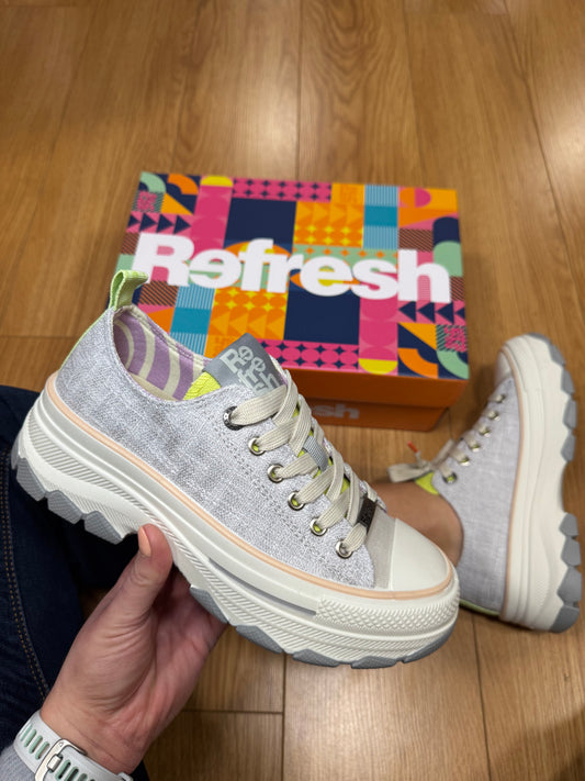 Refresh Grey Textile Trainer