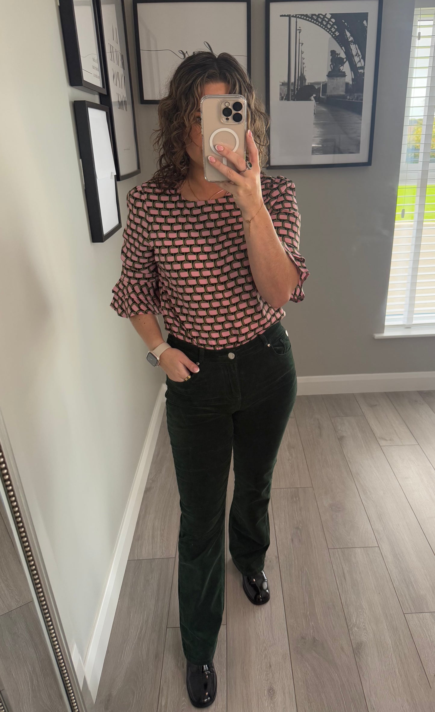 Rant & Rave Odessa Forest Green Bootcut Cord