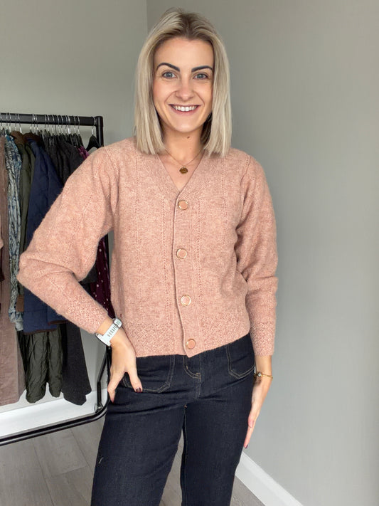 Rant & Rave Claire Dusty Rose Cardigan