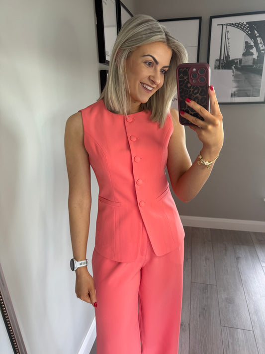 Rant & Rave Melody Coral Waistcoat