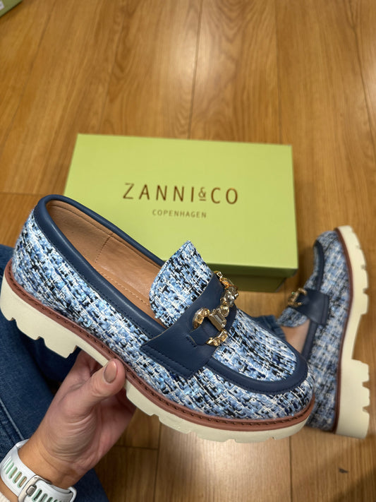 Zanni & Co Cuavan Cobalt Tweed Loafer