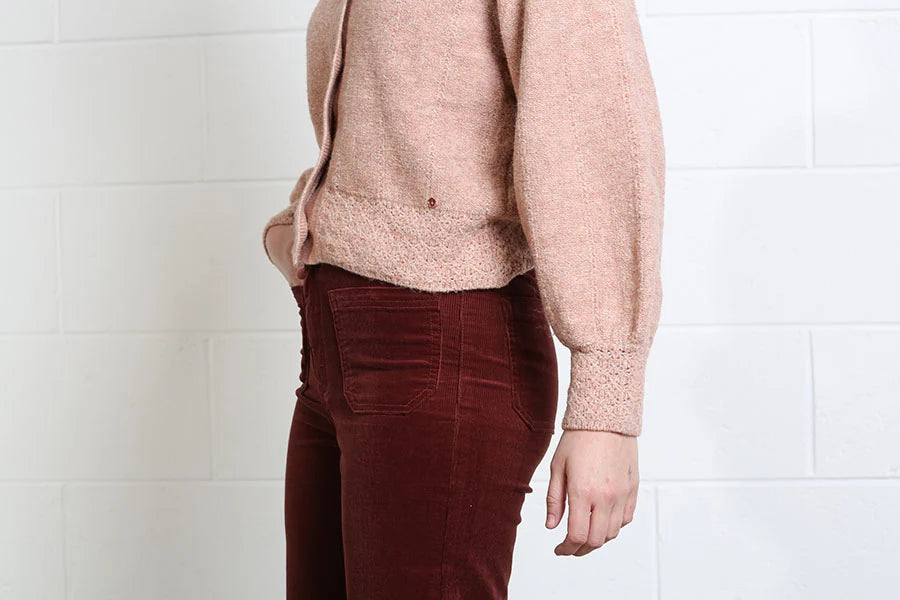 Rant & Rave Claire Dusty Rose Cardigan