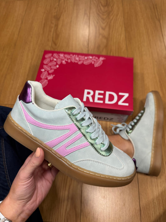 Redz Green Metallic Trainer