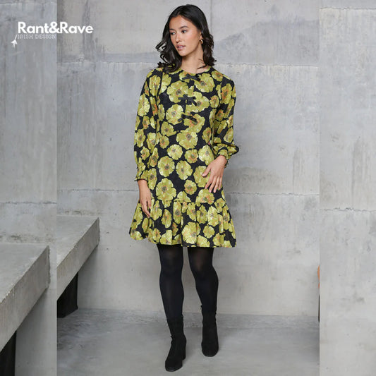 Rant & Rave Daina Lime Green Dress
