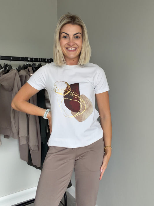 Relax & Renew Rosalie White Tee