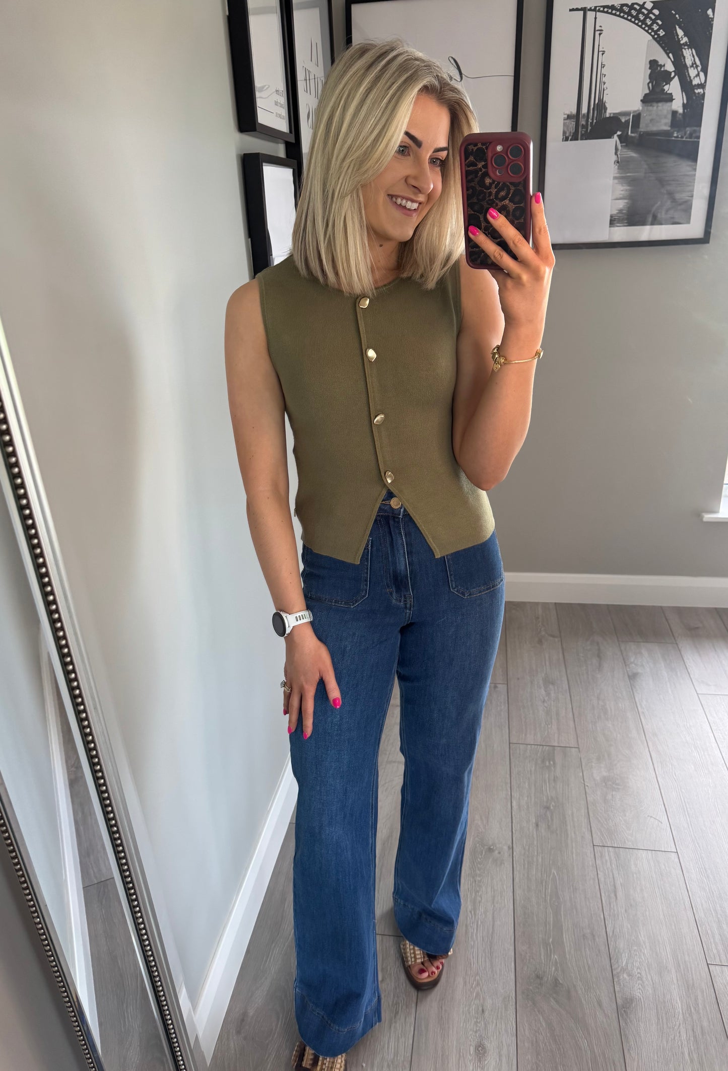 Yest Olive Knit Vest