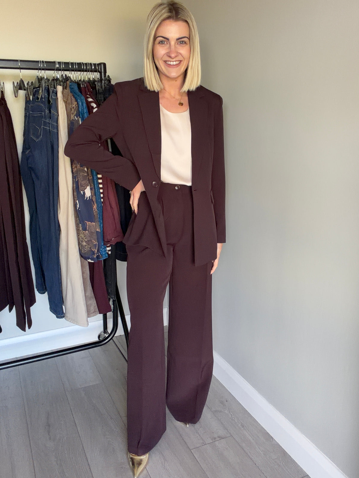 Rant & Rave Tabitha Aubergine Blazer