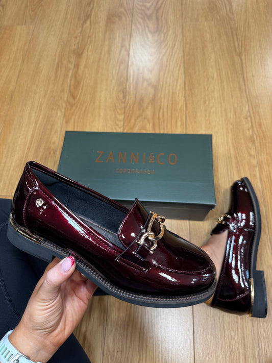 Zanni Phan Thiet Maroon Patent Loafer