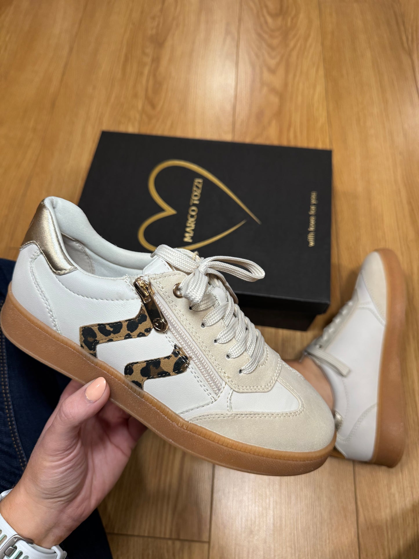 Marco Tozzi Beige/Leopard Trainer