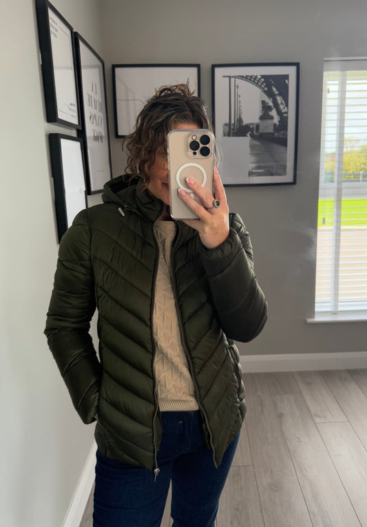 Emreco Olive Packaway Jacket