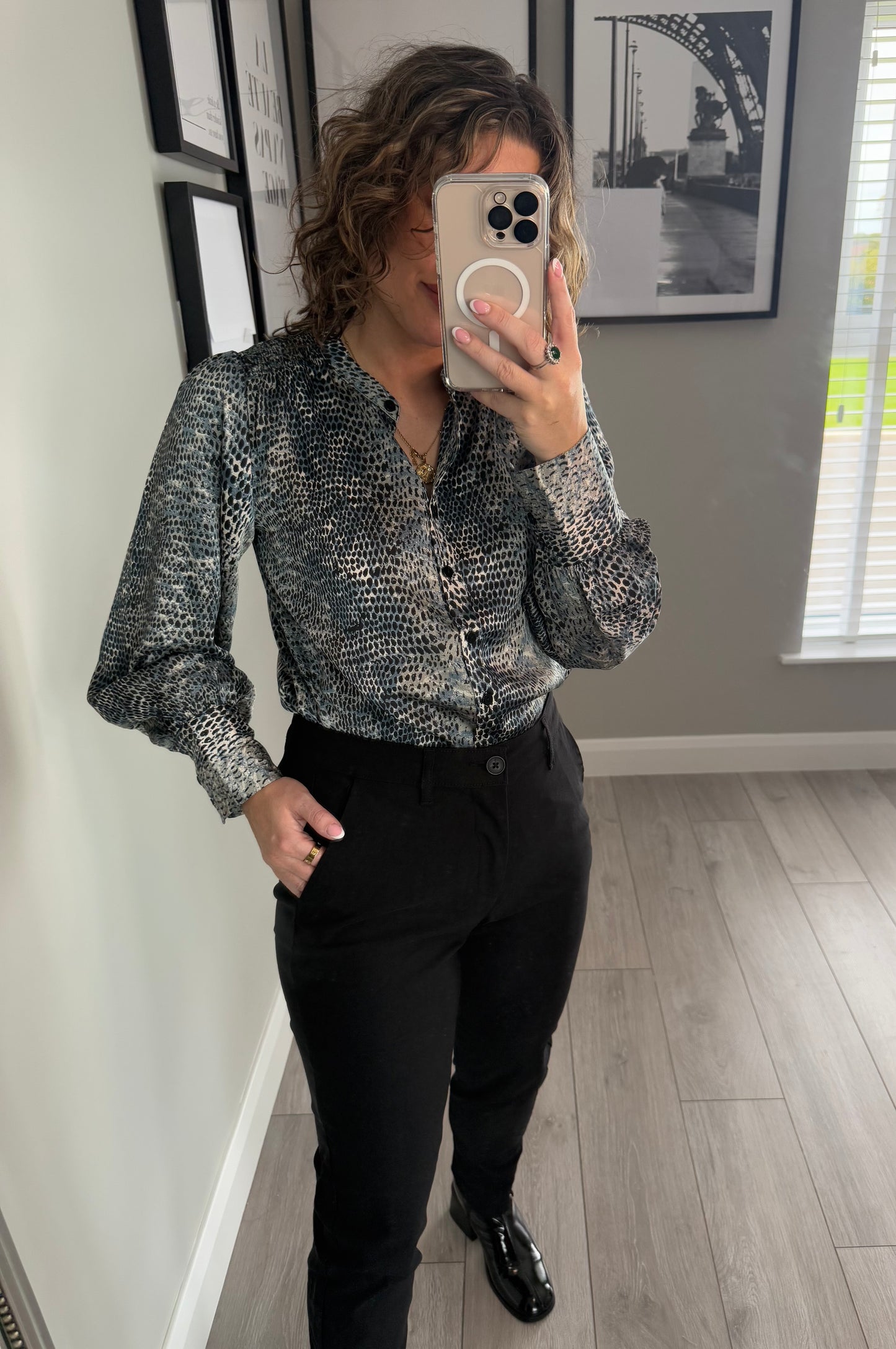 Freequent Black Cigarette Trouser