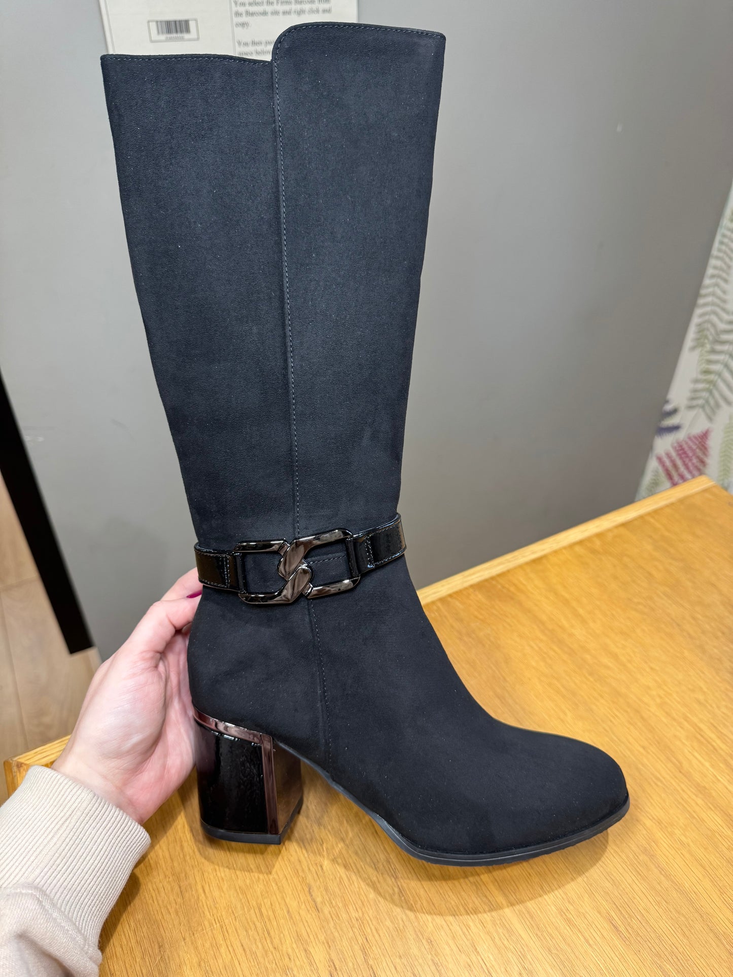 Lotus Harwin Black Knee Boot
