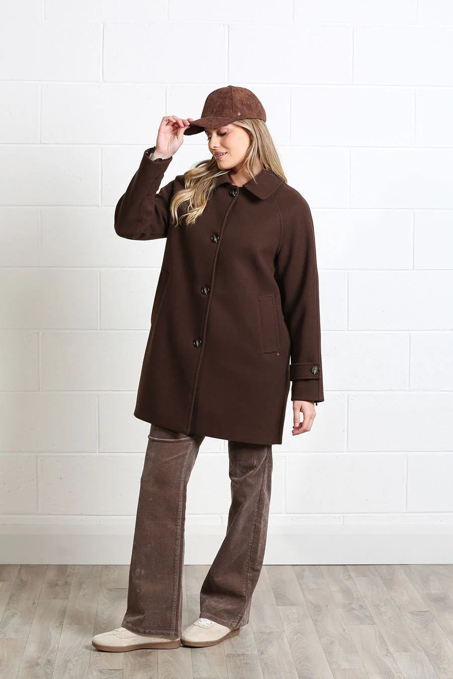 Rant & Rave Georgia Chocolate Brown Coat