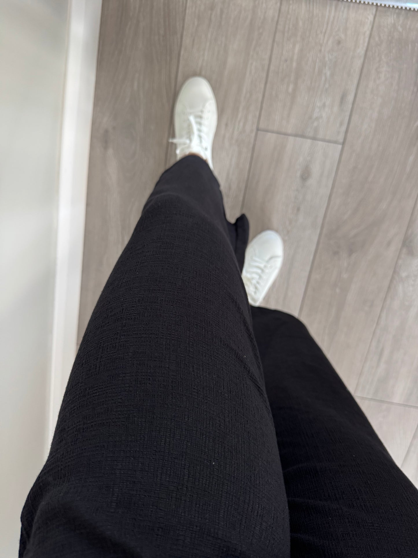 Black Pull On Culottes