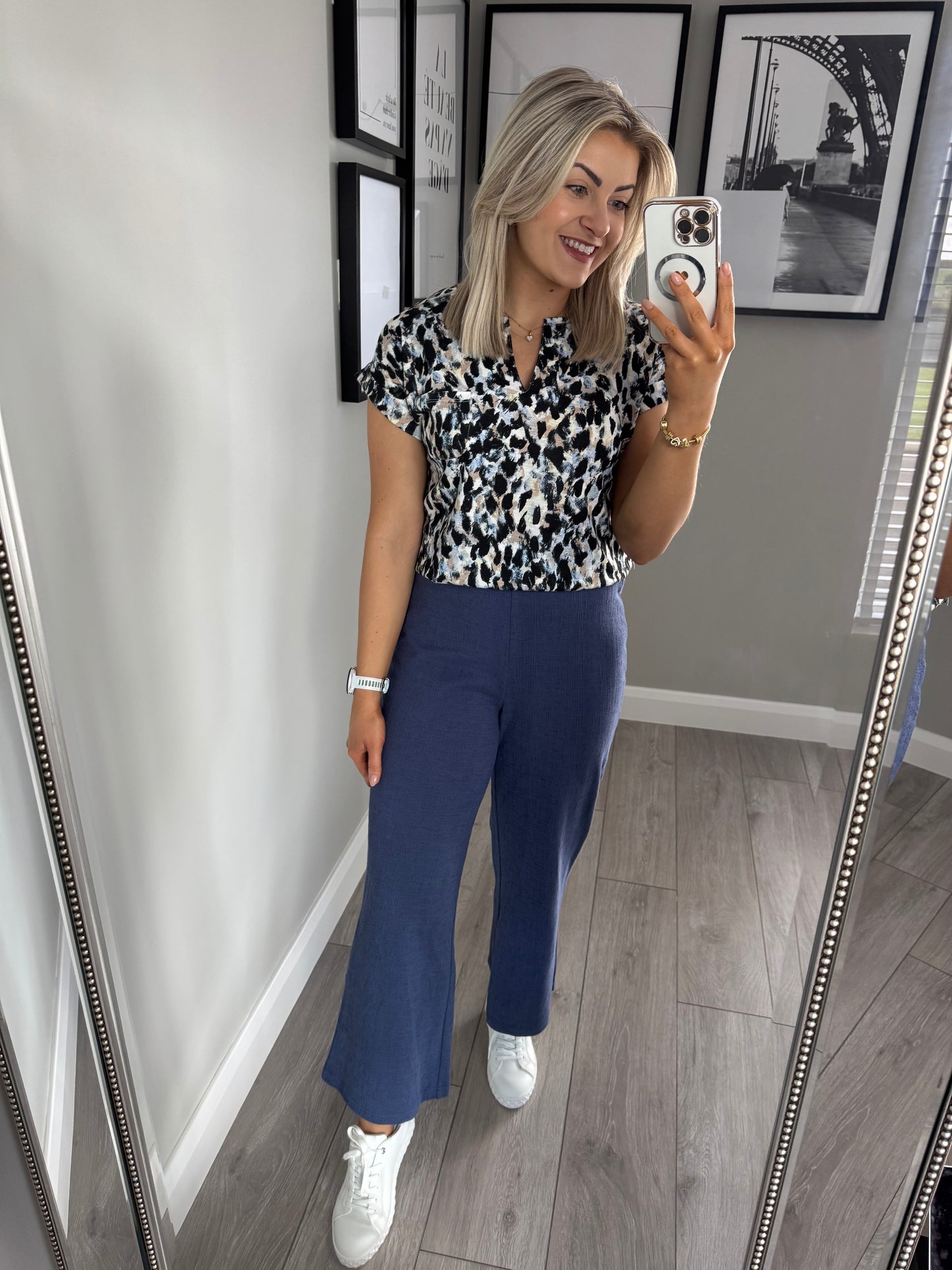 Denim Pull On Culottes