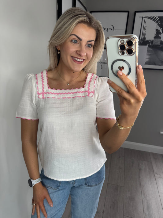 Rant & Rave Reyna White Top