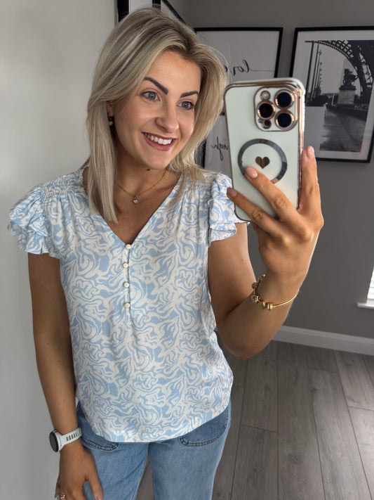 Rant & Rave Belva Blue Top