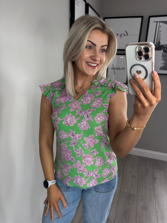 Rant & Rave Leana Green Top