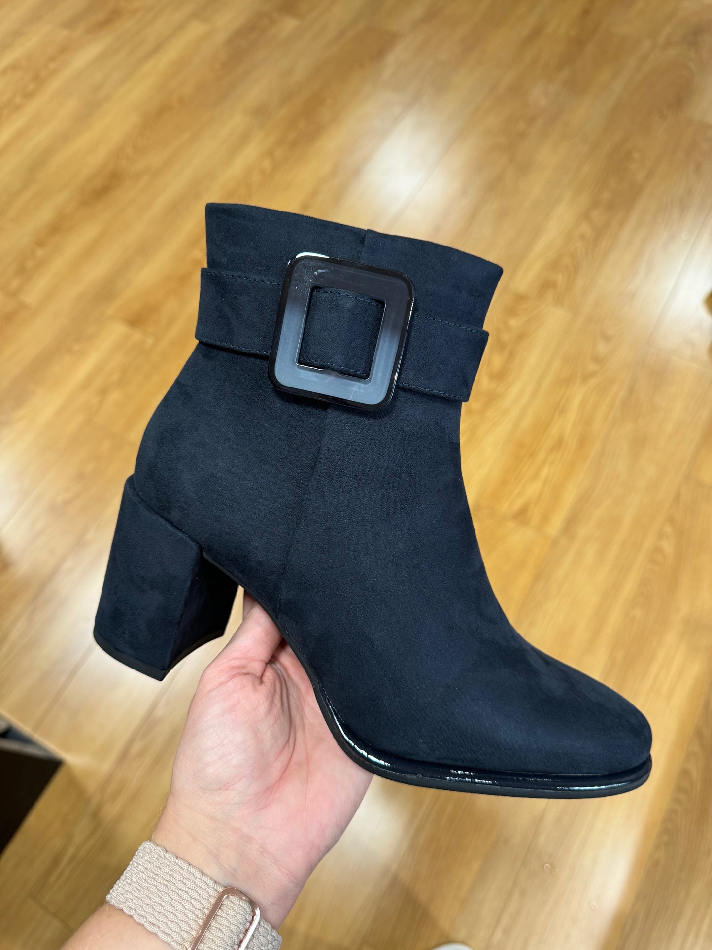 Marco Tozzi Navy Buckle Boot