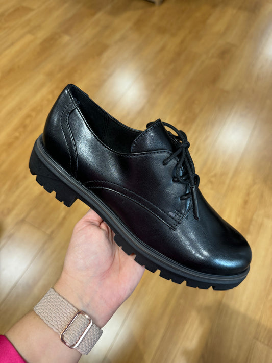 Marco Tozzi Black Brogue