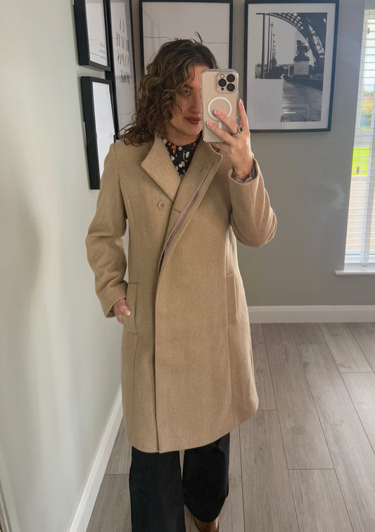 Camel Wrap Coat